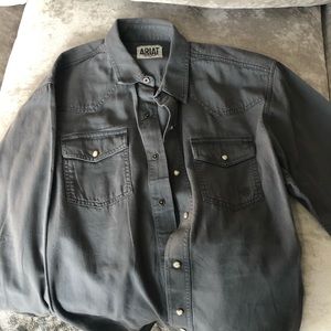 Men’s grey denim shirt. NWOT